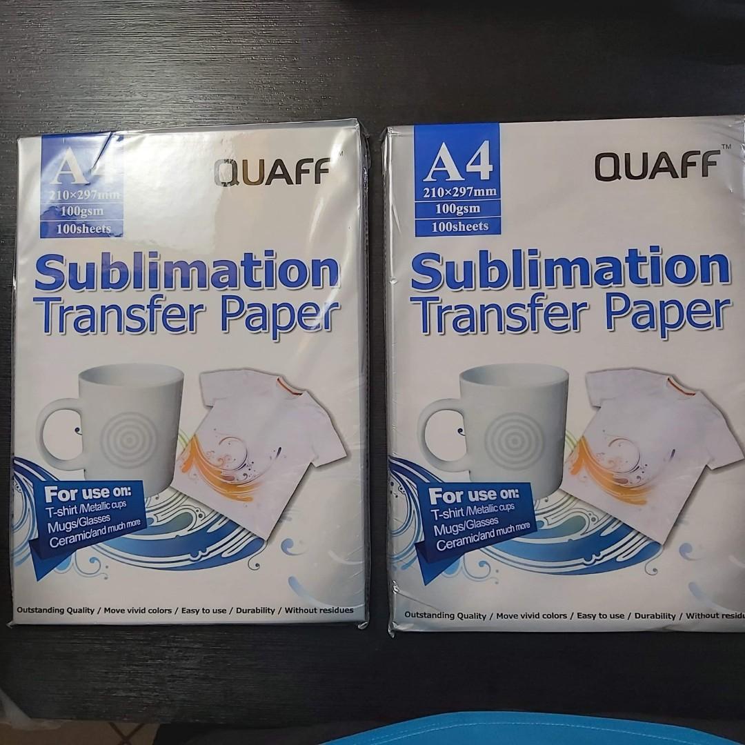 A4 100pcs. Quaff Sublimation Transfer Paper /min 3 packs., Hobbies