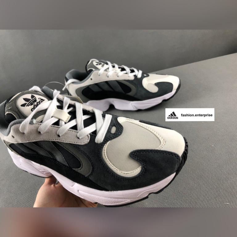 Adidas originals yung 1 shop og black & white sneakers