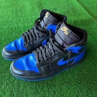Air Jordan 1 High : Black Gum (Custom Royal Blue)