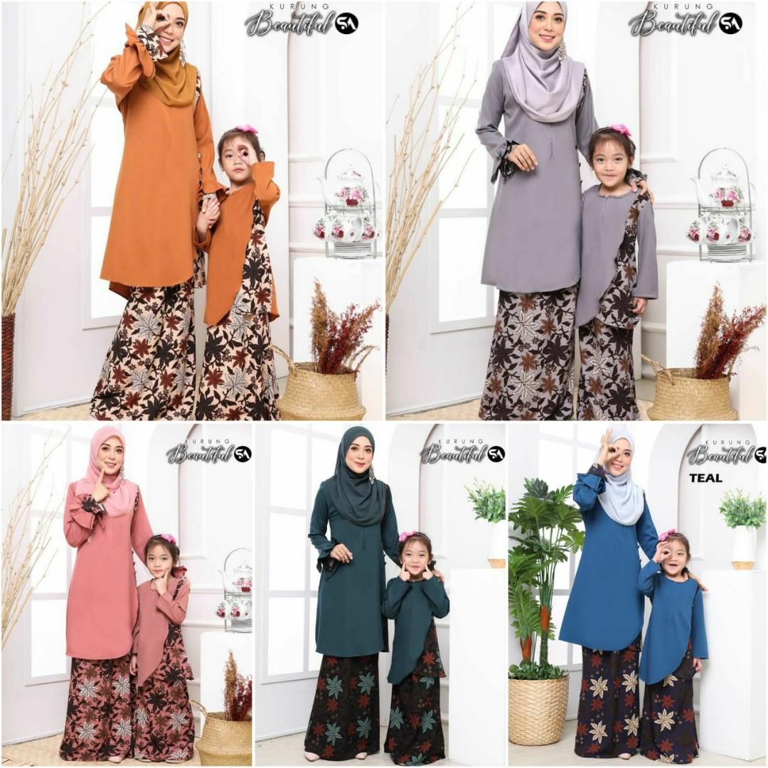 Baju Raya Sedondon Ibu Anak Kurung Beautiful Muslimah Fashion Two Piece On Carousell