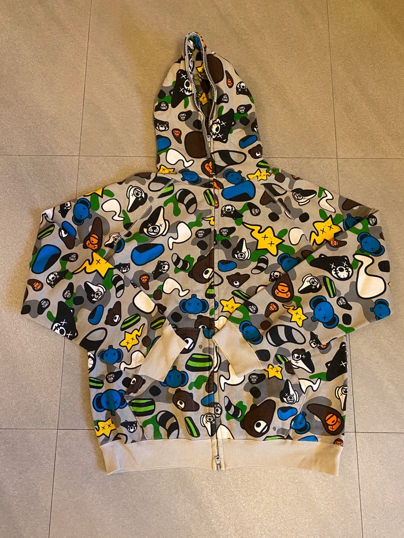 BAPE x KAWS animal kingdom hoodie パーカー 人気の商品セール メンズ