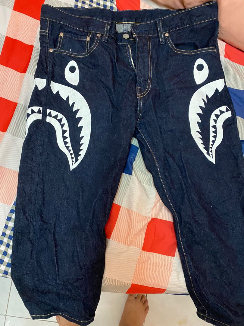 Bape shark jeans outlet