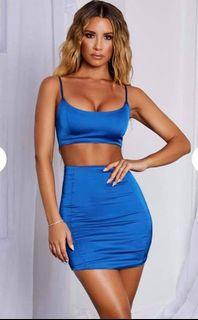 Blue tigermist dress