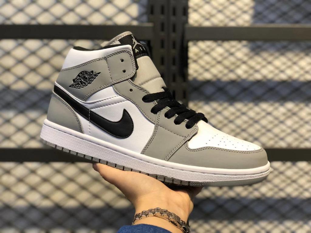 jordan 1 mid smoke grey black