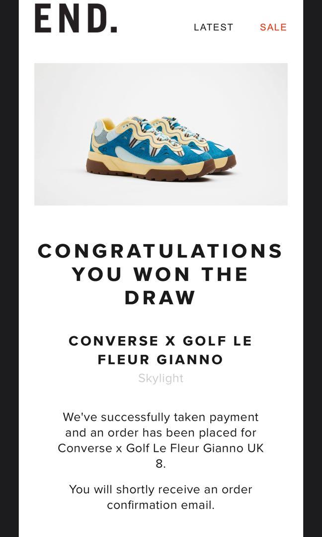 Converse x Golf Le Fleur Gianno Skylight, Men's Fashion, Footwear, Sneakers  on Carousell