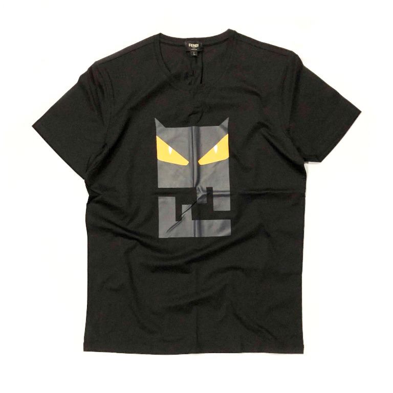 Fendi T Shirt Black Men s Fashion Tops Sets Tshirts Polo
