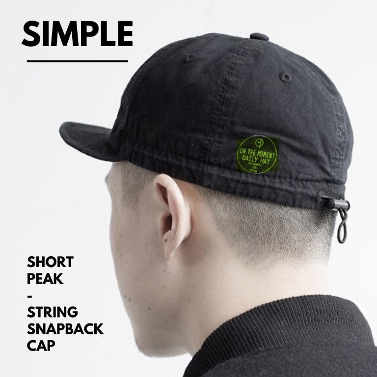 FREE DELIVERY The SIMPLE Short Peak Draw String Cap for Hipsters
