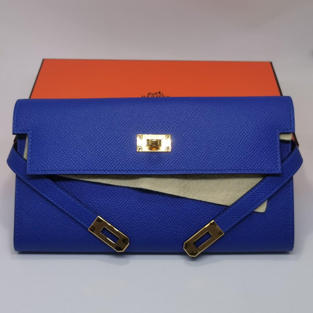 The Novella bag - Electric blue suede leather – penelopepenelope