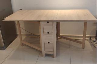 IKEA Foldable Dining Table and Study Table with Storage