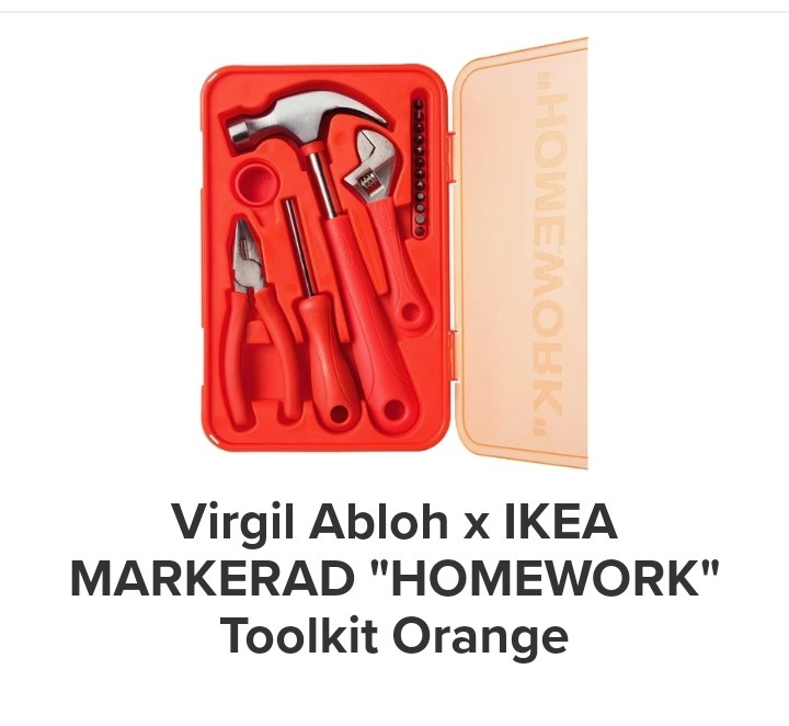 Virgil Abloh x IKEA MARKERAD "HOMEWORK" Toolkit Orange