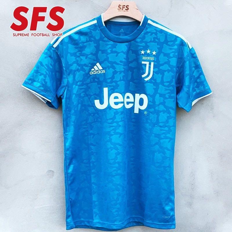 Juventus Third Jersey Blue Football Jersey Short Sleeve Men Soccer 19 20 Sports Sports Apparel On Carousell