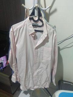 Kemeja pink uniqlo