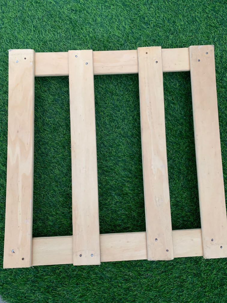 Lightweight wooden pallet with wheels, Everything Else on Carousell