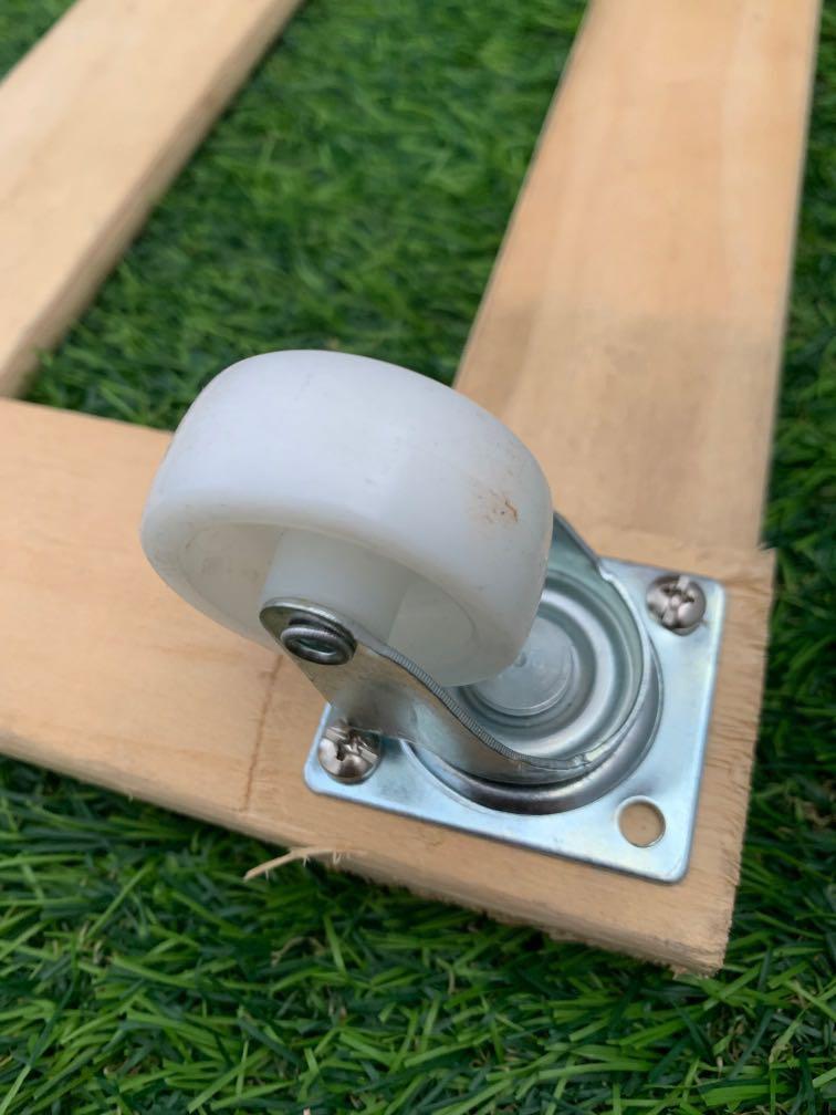 Lightweight wooden pallet with wheels, Everything Else on Carousell
