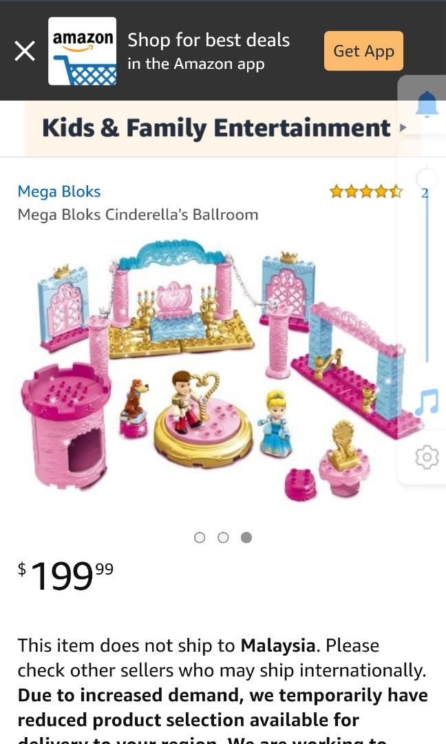Mega block collectibles Cinderella castle