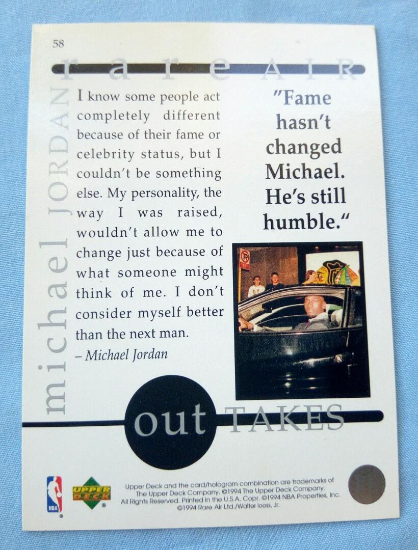 michael jordan rare air collection