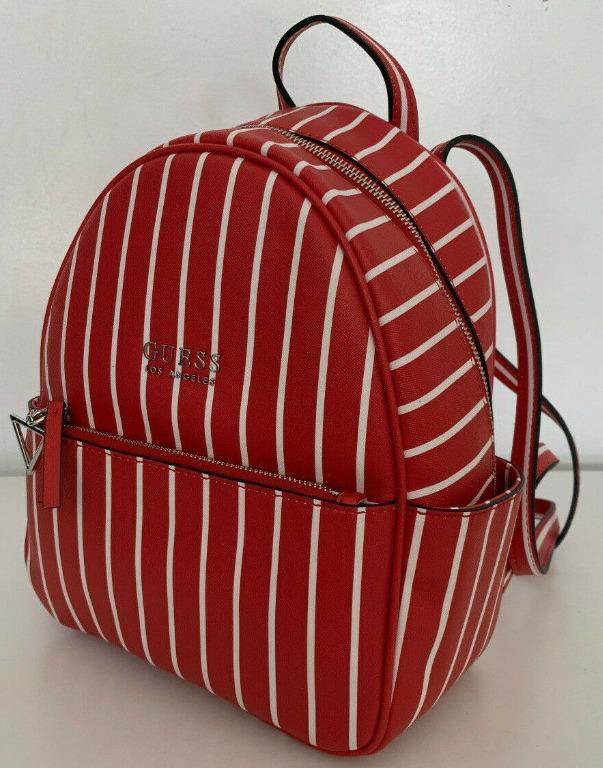 Guess striped outlet backpack
