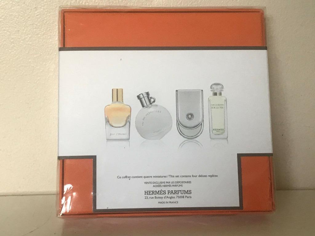 New Hermes Paris Miniature Coffret Perfume Eau De Toilette 4 Pcs Gift Set Health Beauty Perfumes Nail Care Others On Carousell