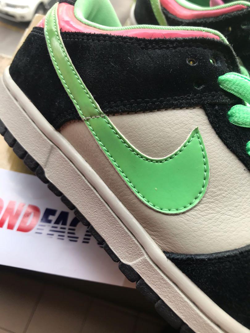 Nike SB Dunk Low Magnet Light Poison Green, Men's Fashion