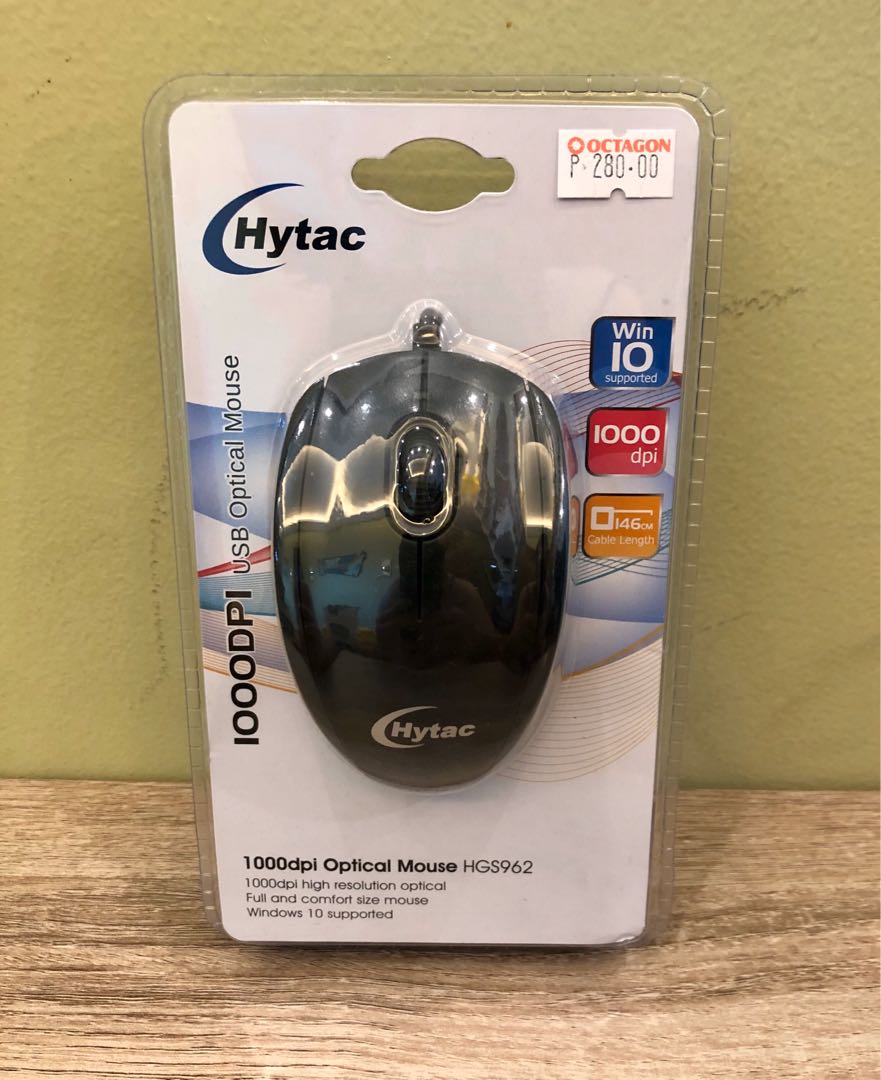 ORIGINAL! Hytac 1000dpi optical mouse HGS962 (sealed), Computers & Tech