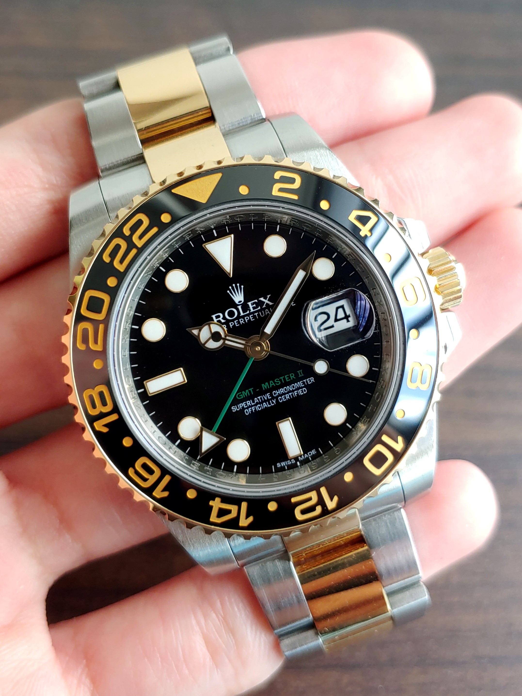 Rolex GMT Master II Two Tone 116713LN Automatic Watch Mobile