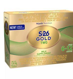 S26 Gold Two (6 to 12 months) 1.8kg