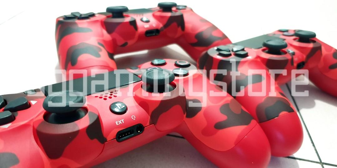 SELLING FAST - PS4 DualShock 4 Wireless Controller version 2 - Red Camo,  Video Gaming, Gaming Accessories, Controllers on Carousell