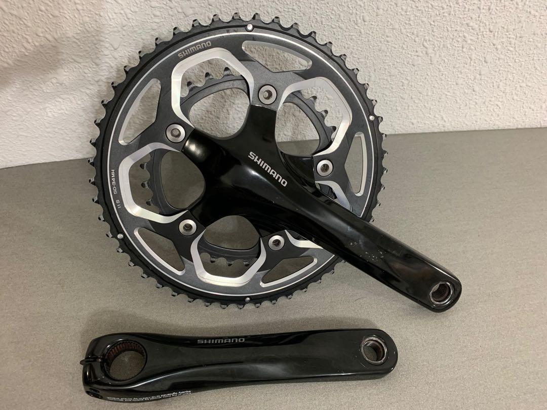 Shimano Fc Rs500 50 34t Crankset 165 Mm Bicycles Pmds Bicycles Road Bikes On Carousell