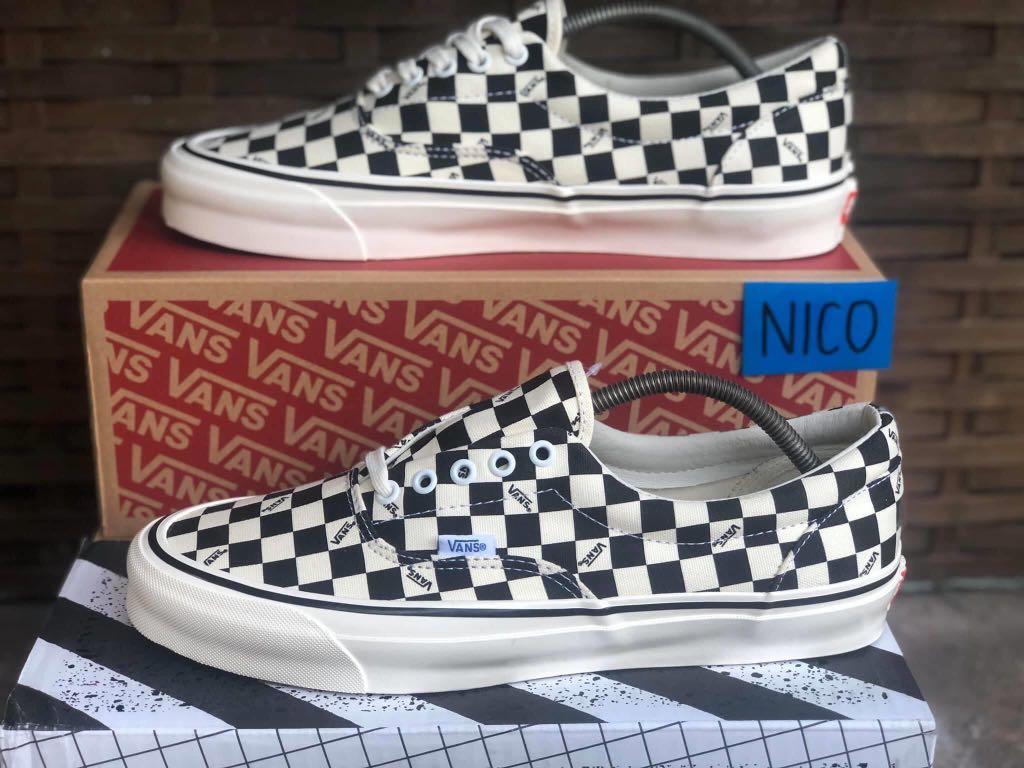 vans era og checker board black jerry lorenzo vans