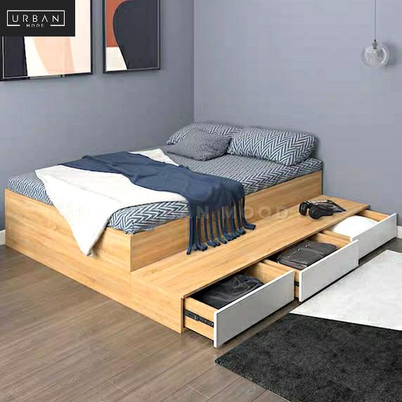 Stefan Minimalist Platform Storage Bed Furniture Beds Mattresses On Carousell