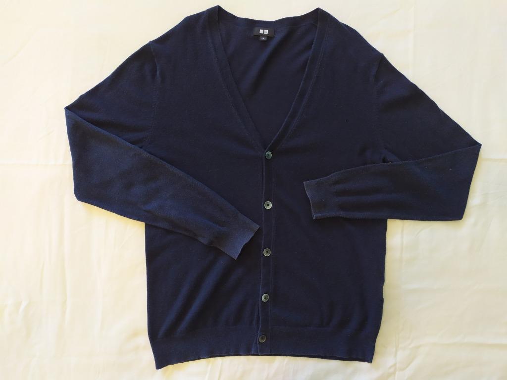 uniqlo blue cardigan