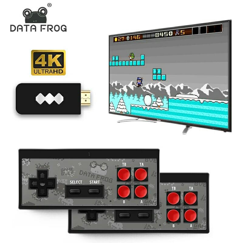 DATA FROG Y2 HD 4K Retro Game Console Support 2 Players HDMI HD