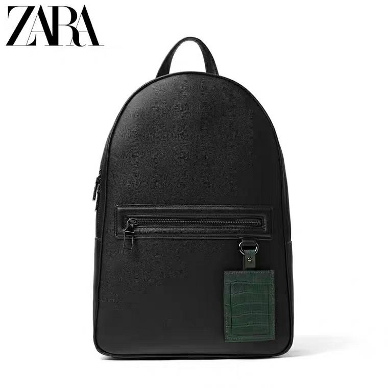 zara leather backpack mens