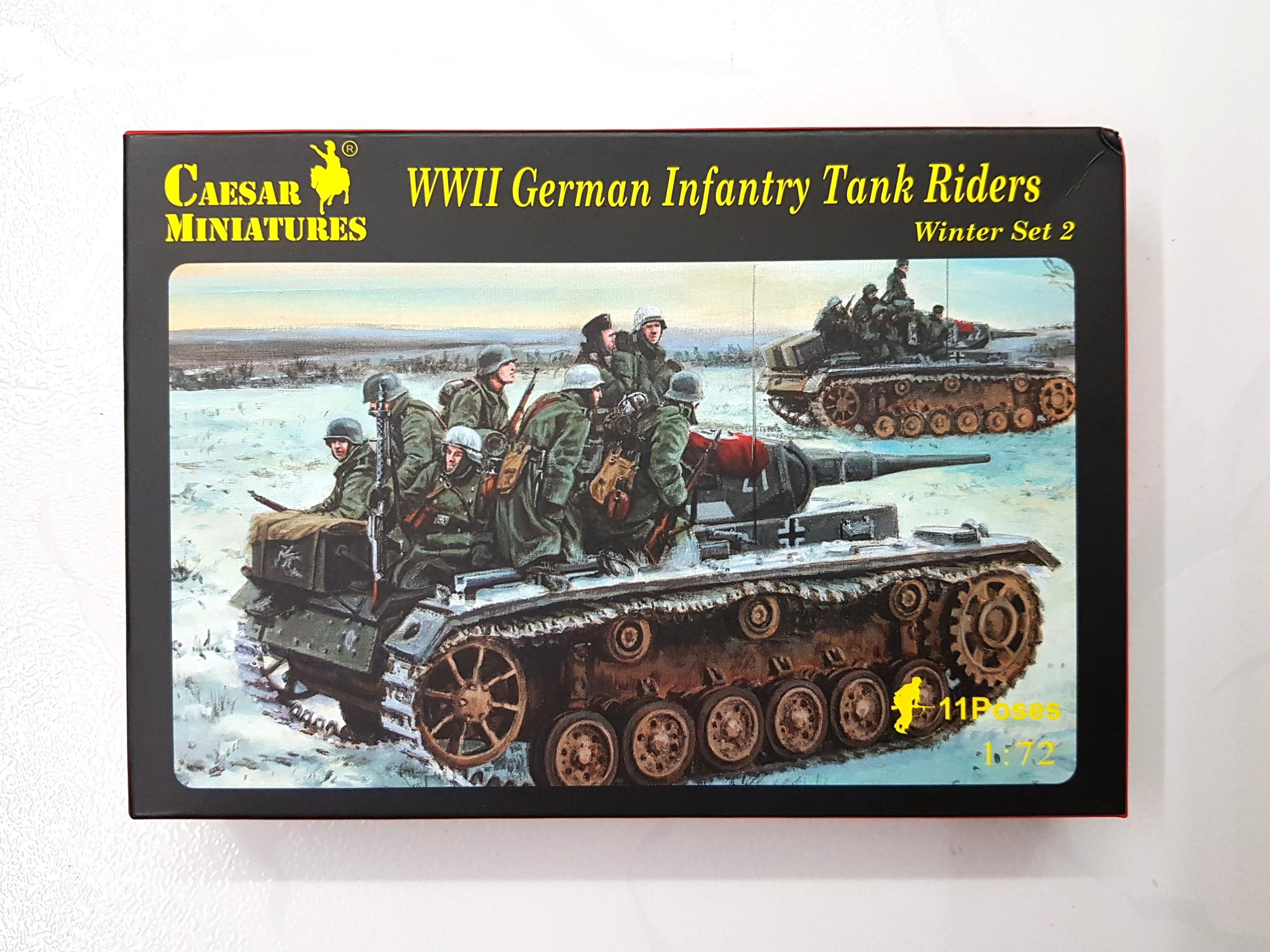 WWII German Infantry Tank Riders WinterSet 2 1//72 Soldiers Figures Kit CAESAR