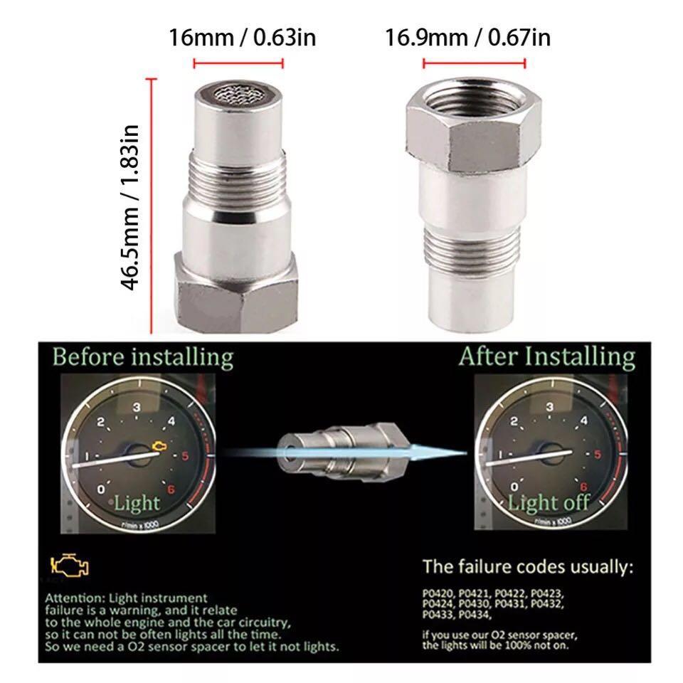 🚦 Universal CEL Check Engine Light Eliminator Adaptor Oxygen O2 Sensor