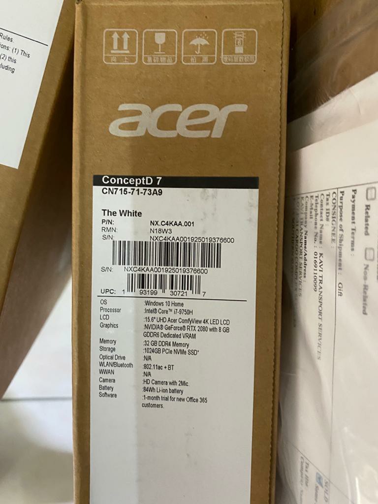Acer Laptop 32 Gb Ram 1tb Core I7 Electronics Computers Laptops On Carousell