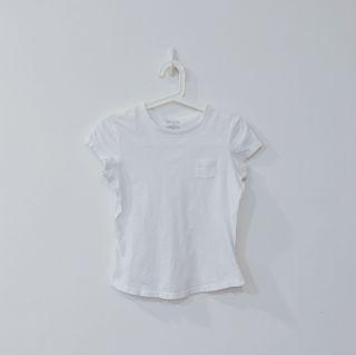 Authentic EXPRESS Classic Plain White Mini Pocket Tee