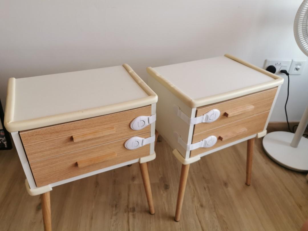 Bedside Table x2, Furniture & Home Living, Furniture, Tables & Sets on ...
