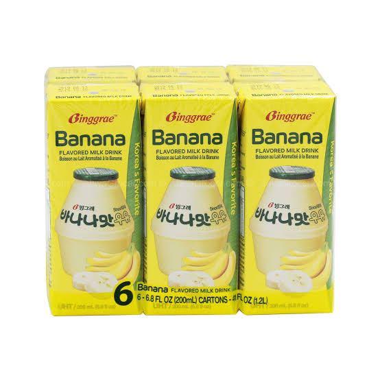 Binggrae Banana Milk (Category: Health Food, Drinks & Tonics) located in Manila. Submitted by rain_manoy (Listing ID 1002560031, Image 3). Description: Binggrae Banana Milk - rich in nutrients - fills your heart Pack of 6 at P70/pc. MOP: BDO, Unionbank, Paymaya, Gcash Ships from Paco #Manila.