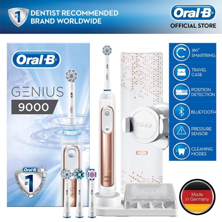 oral b genius 9000 charge time