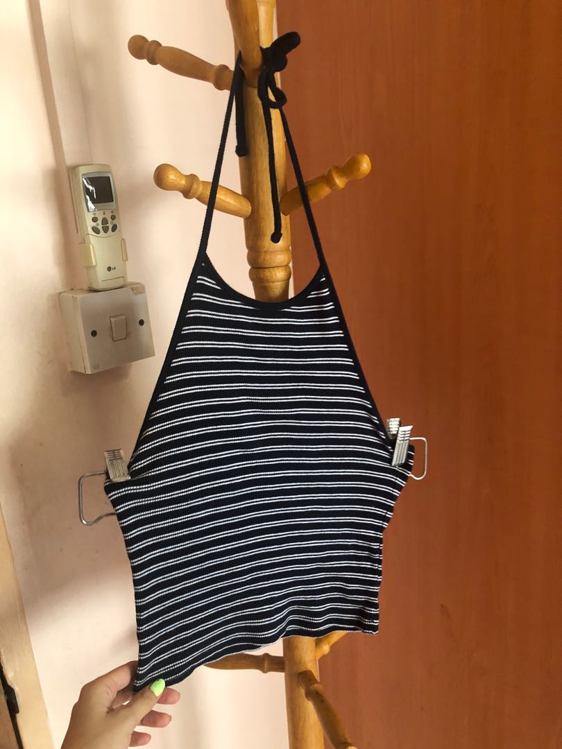Brandy Melville Striped Laura Halter, Women's Fashion, Tops, Others Tops on  Carousell