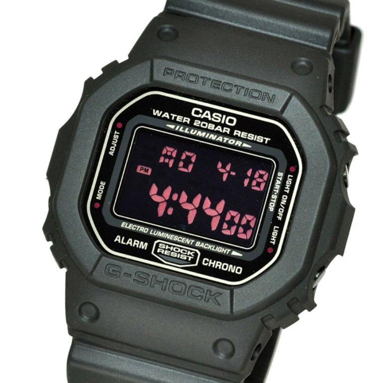 CASIO G SHOCK DIGITAL QUARTZ BLACK RESIN DW 5600MS 1DR MEN S WATCH