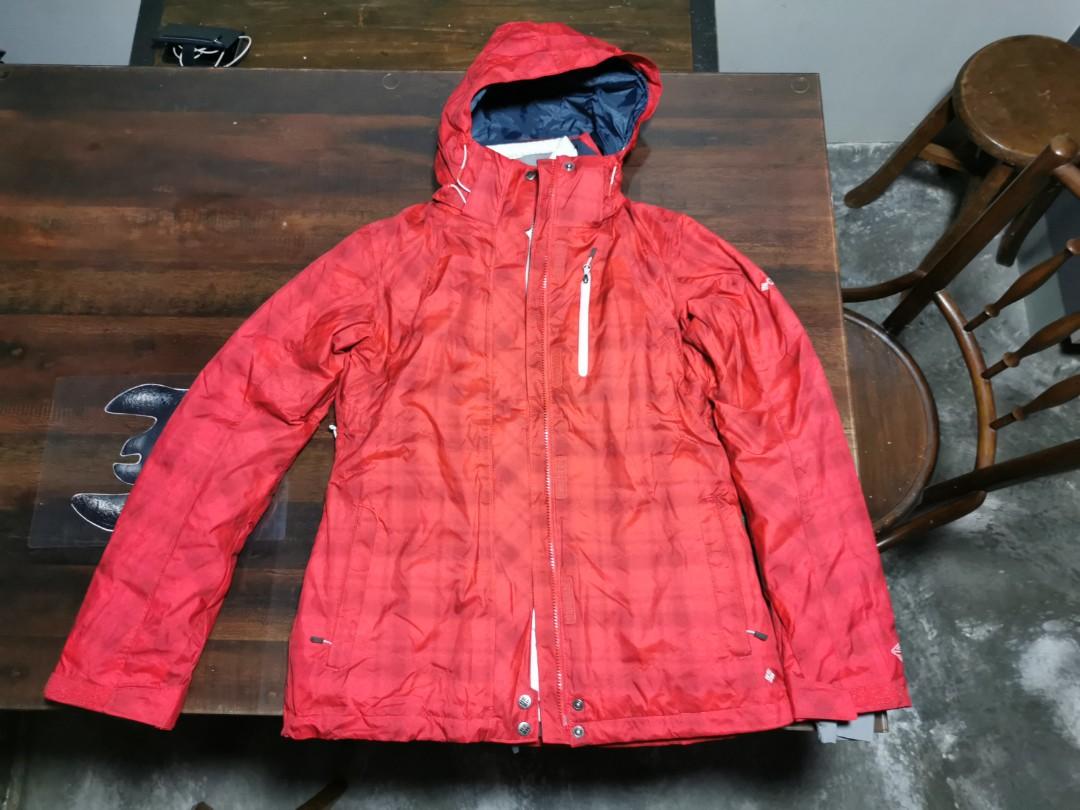 Columbia Hiking Red Jacket Omni Shield Advanced Repellency Interchange M Sports Sports Apparel On Carousell