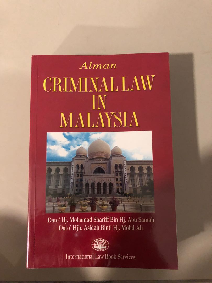 Criminal Law In Malaysia Textbooks On Carousell