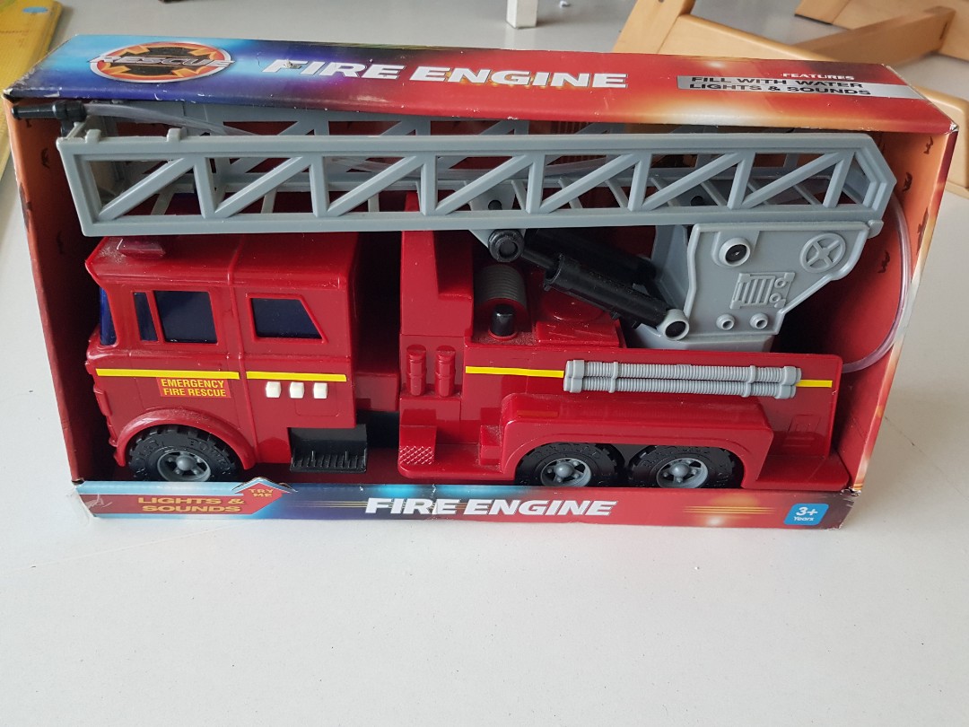 Fire Engine toy, sirens lights and squirts water!, Hobbies & Toys, Toys & Games on Carousell