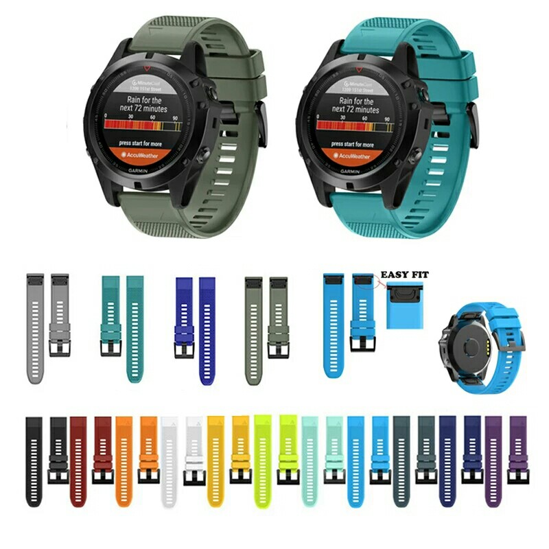 GARMIN 235 , 245 , 245music , 935 , 945 , 645 , fenix 3/5s/5/5x/6s/6/6x , vivoactive 3 , instinct  GARMIN/SAMSUNG/TICWATCH/HUAWEI watch straps replacement 代用錶帶 送工具螺絲批2支
