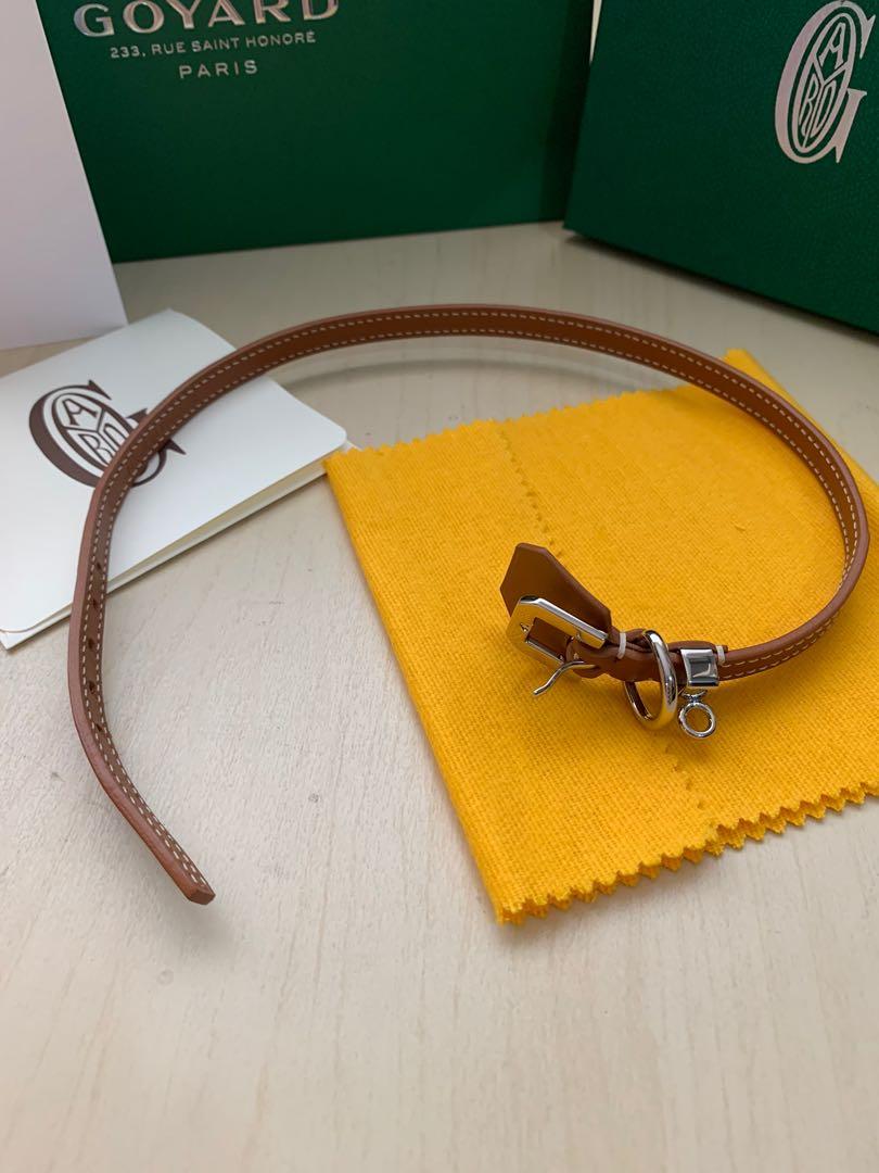 goyard leather bracelet