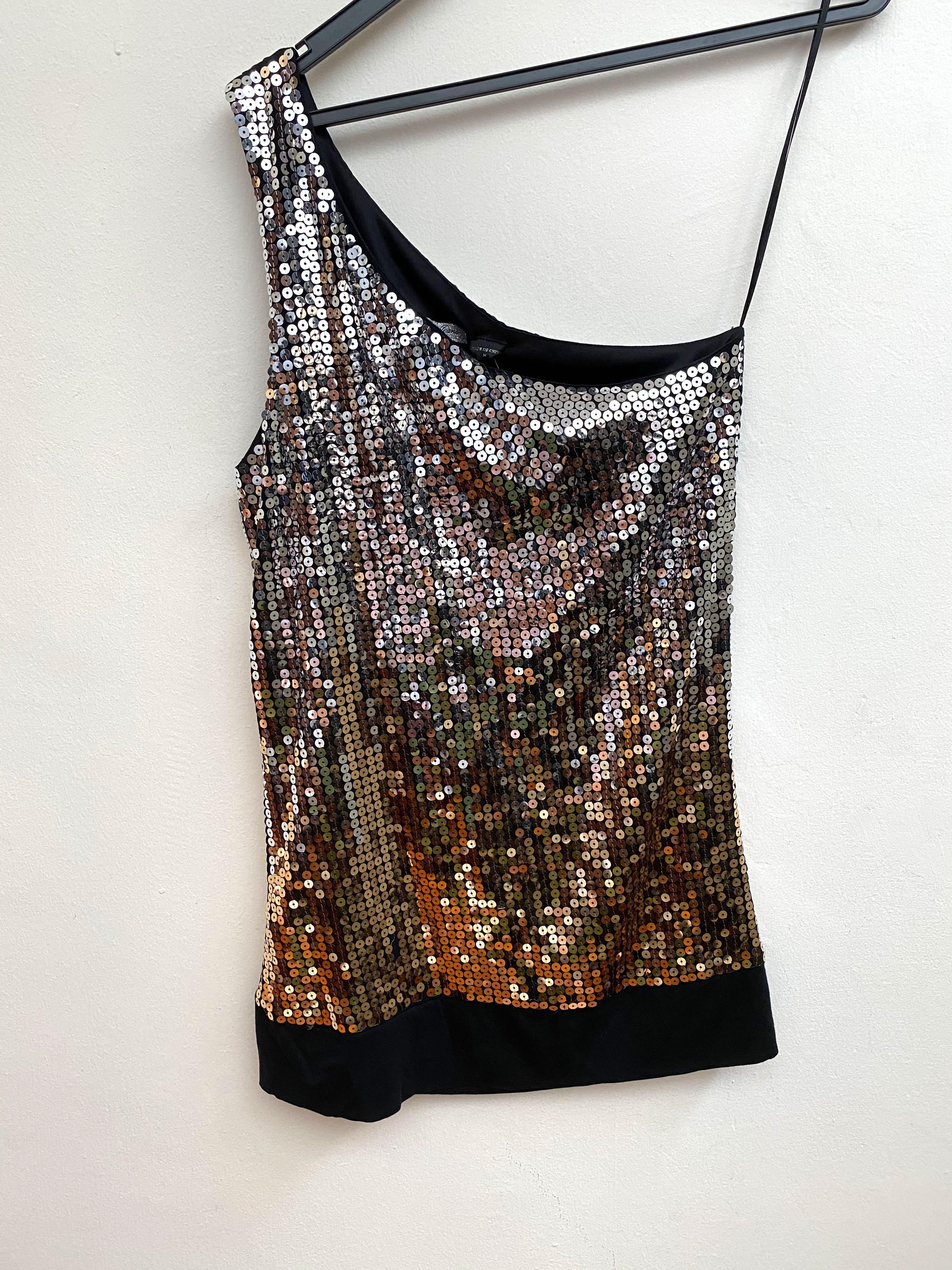 guess sequin top