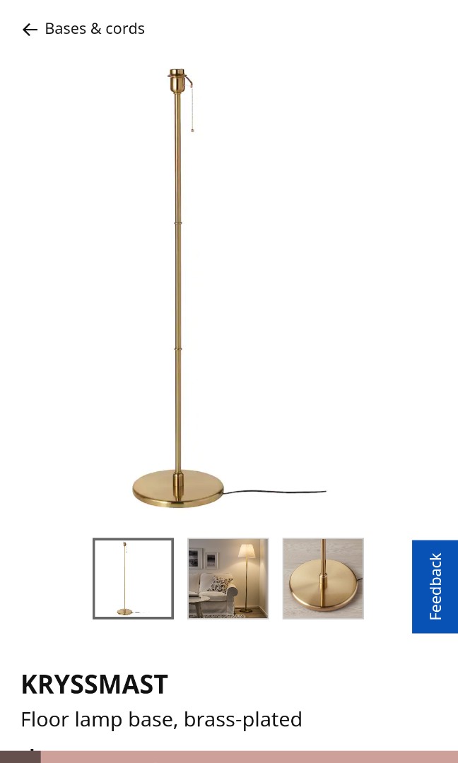 Ikea Floor Lamp Stand, Furniture & Home Living, Home Decor, Other Home