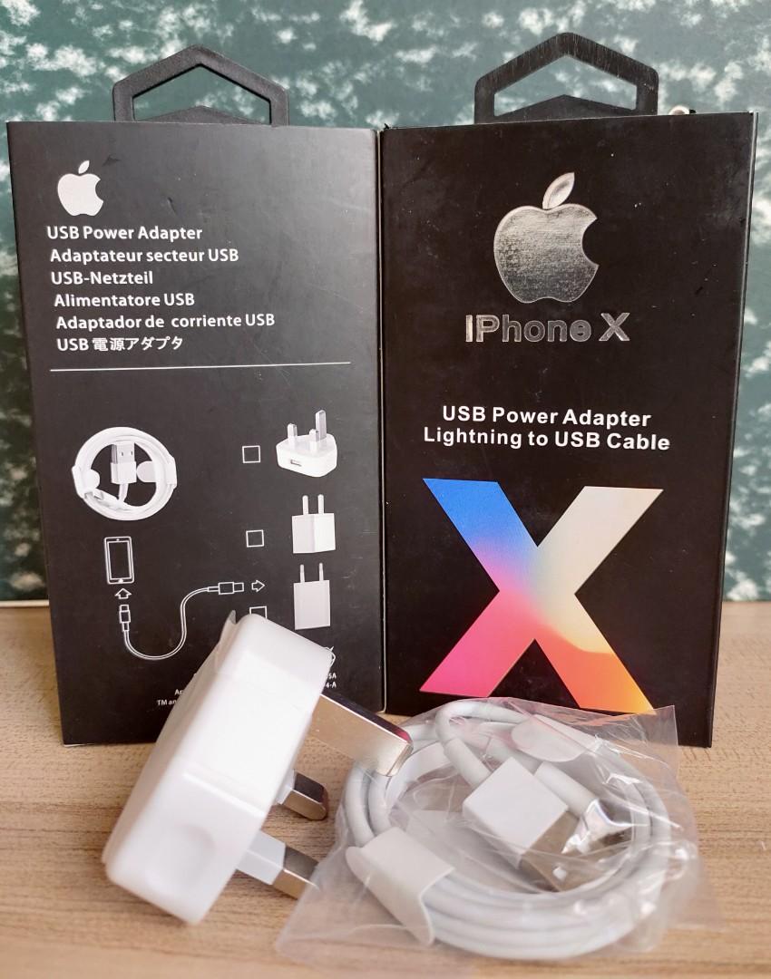 Iphone Usb Power Adapter Lightning To Usb Cable Mobile Phones Tablets Mobile Tablet Accessories Power Banks Chargers On Carousell